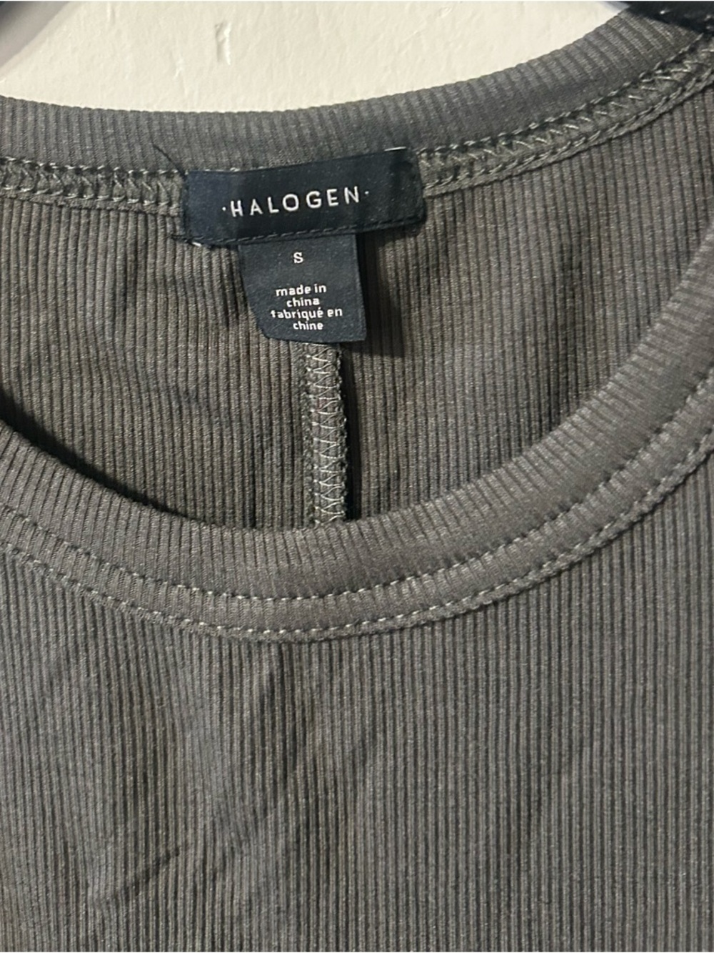 Halogen Olive Green Ribbed Tank Top - Picture 2 of 3